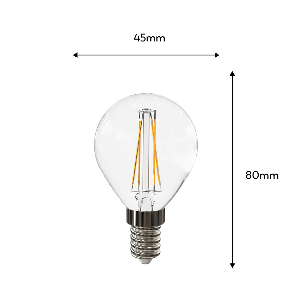 Bombilla Led Filamento Clear Esférica G45 E14 - Image 2