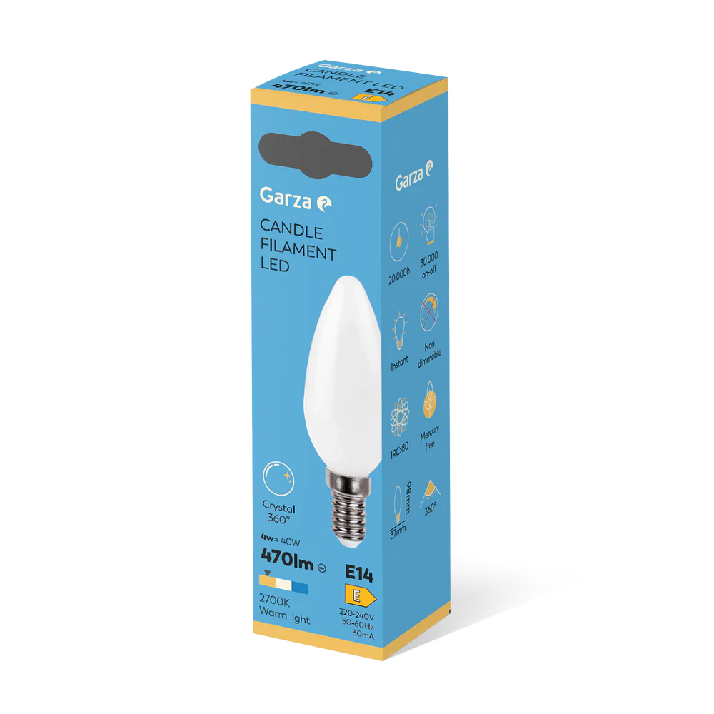 Bombilla Led Filamento Opal Vela E14