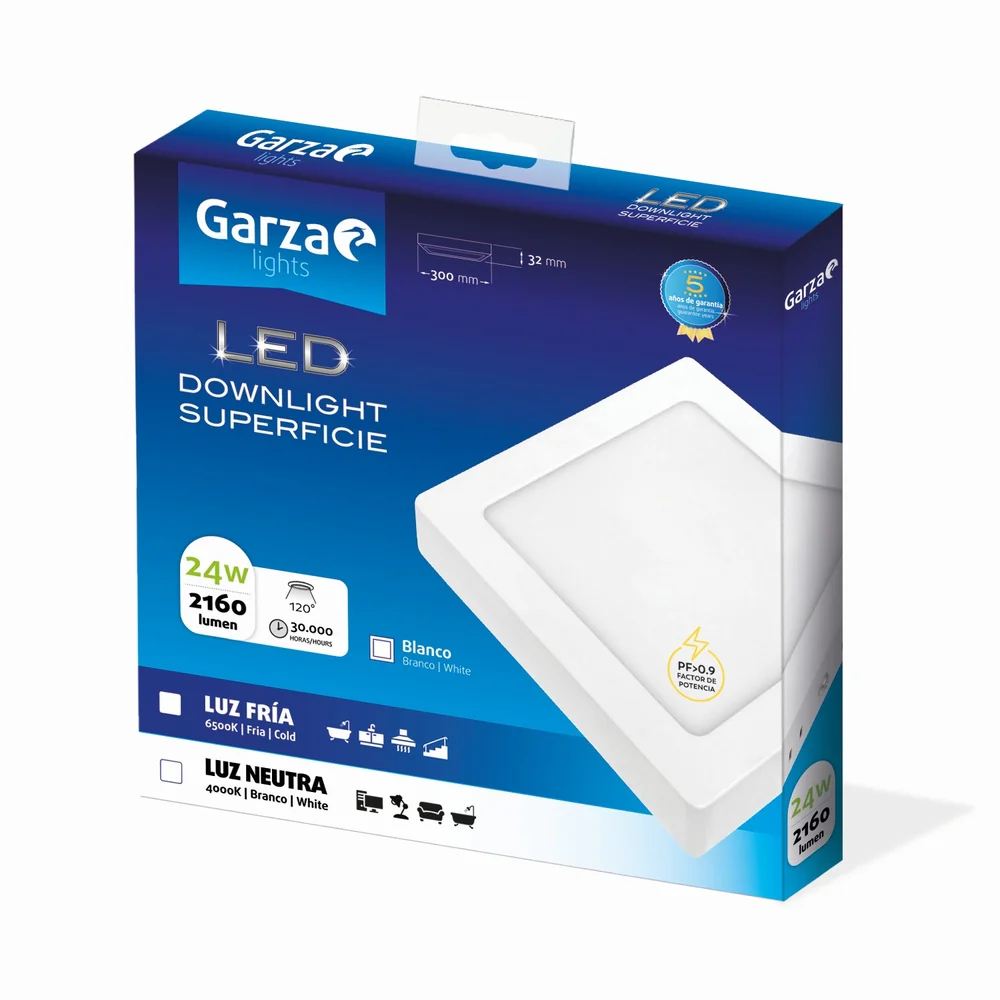 Downlight de Superficie Cuadrado Blanco - Image 11