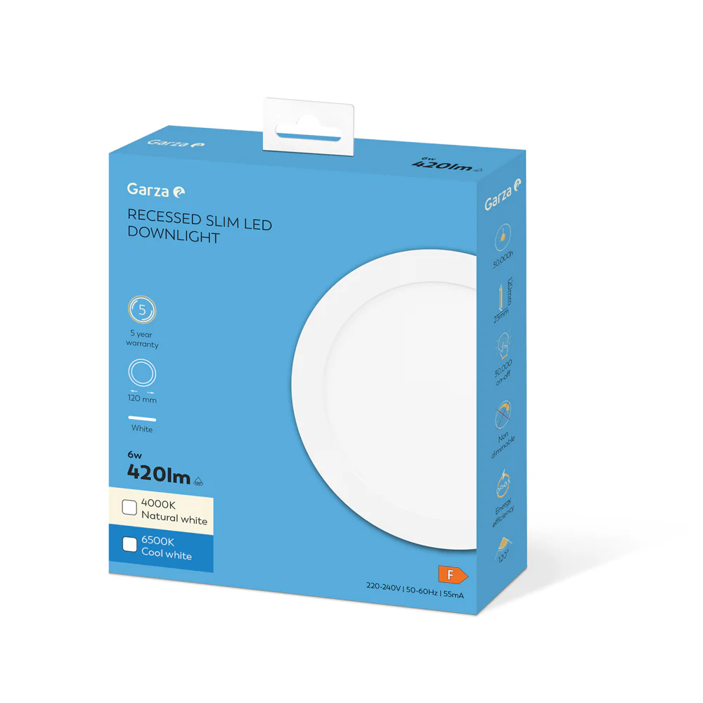Downlight Empotrable Circular Extraplano Blanco - Image 3