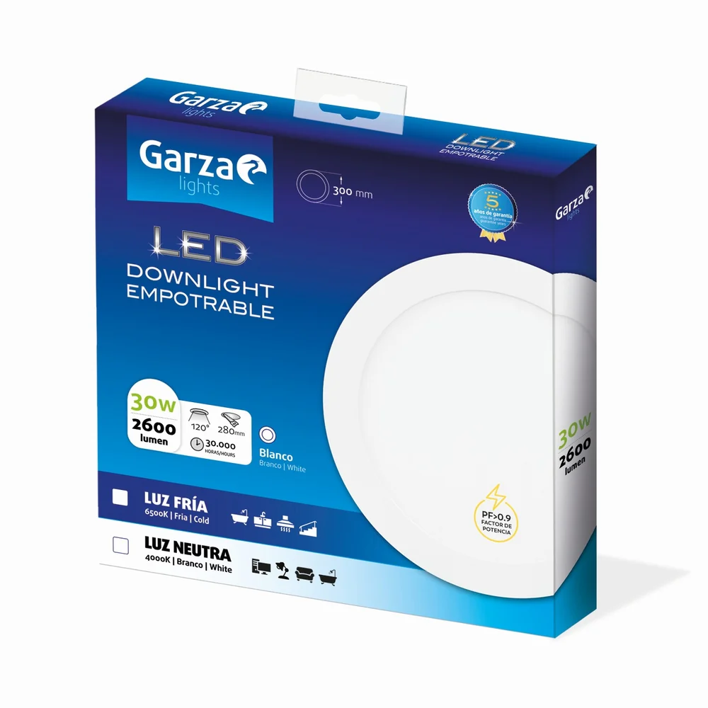 Downlight Empotrable Circular Extraplano Blanco - Image 5