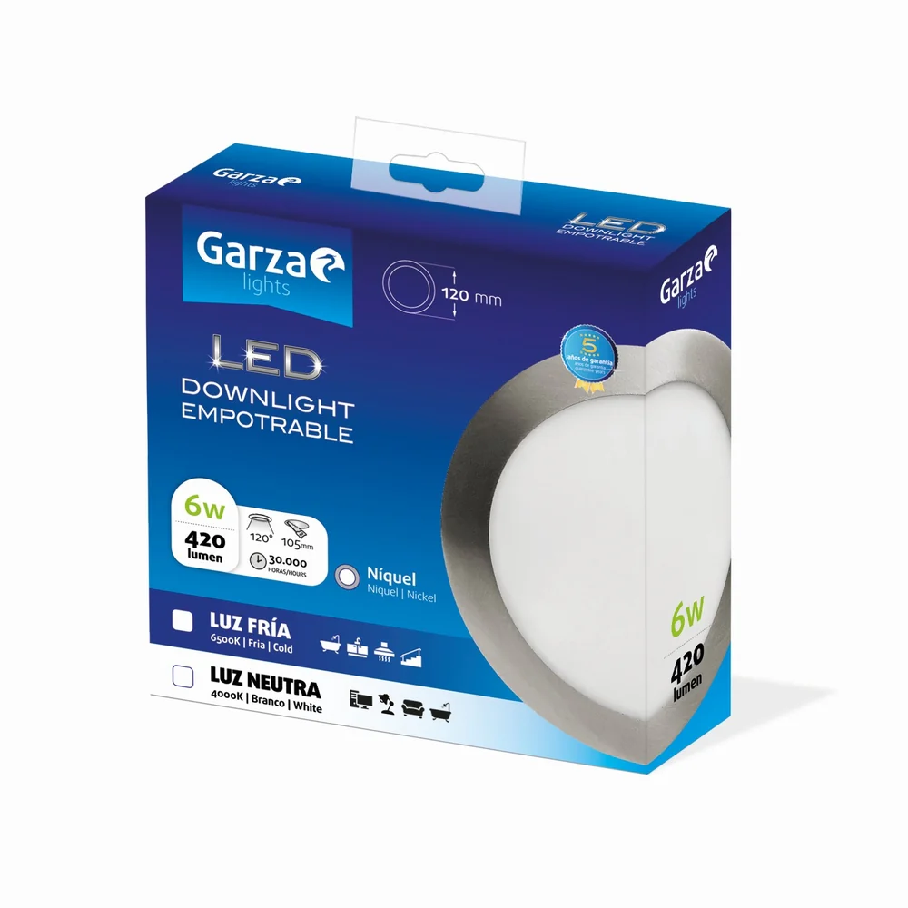 Downlight Empotrable Circular Extraplano Nickel - Image 164