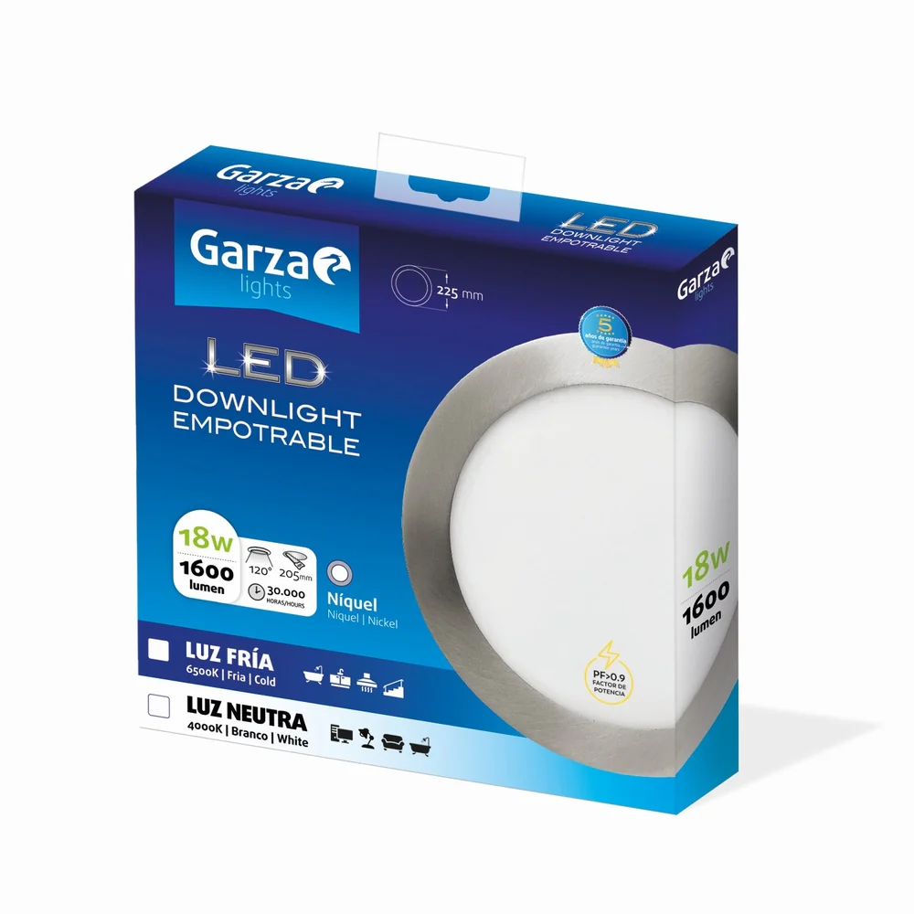 Downlight Empotrable Circular Extraplano Nickel - Image 178
