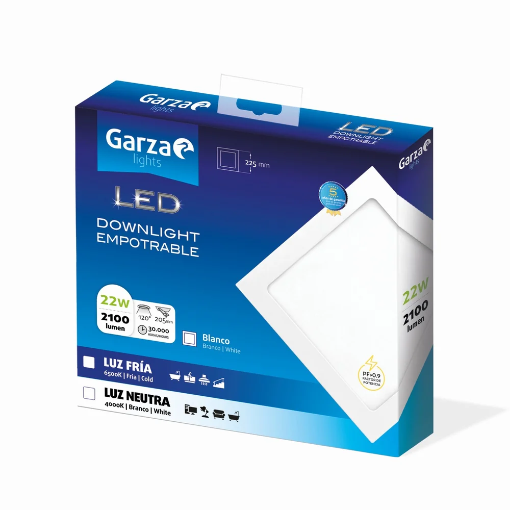 Downlight Empotrable Cuadrado Blanco - Image 131
