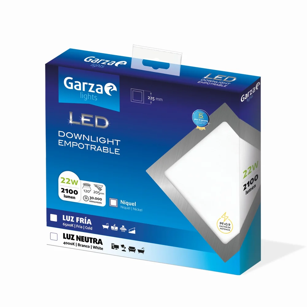 Downlight Empotrable Cuadrado Blanco - Image 164