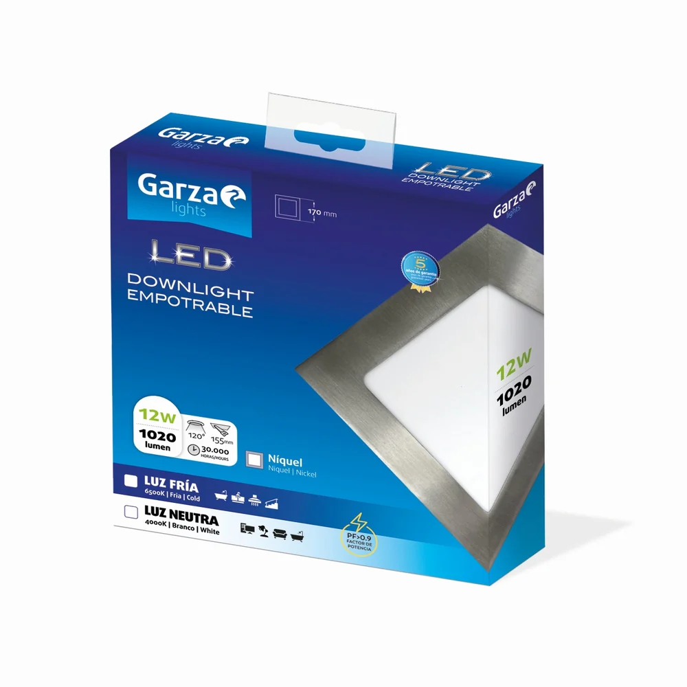 Downlight Empotrable Cuadrado Blanco - Image 189