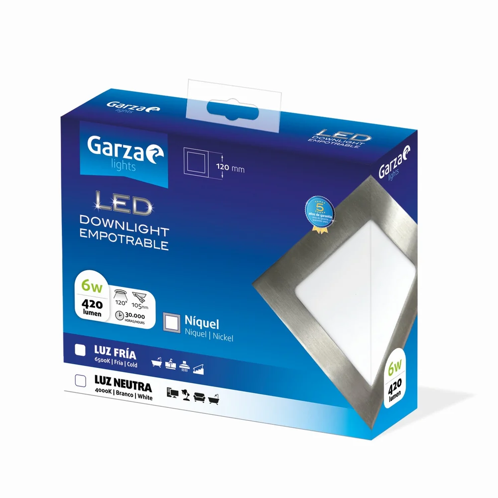 Downlight Empotrable Cuadrado Blanco - Image 87